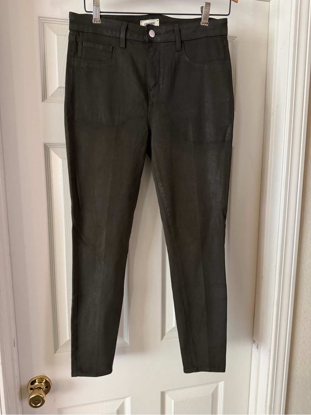 L'AGENCE Black Cropped Ankle Jeans
